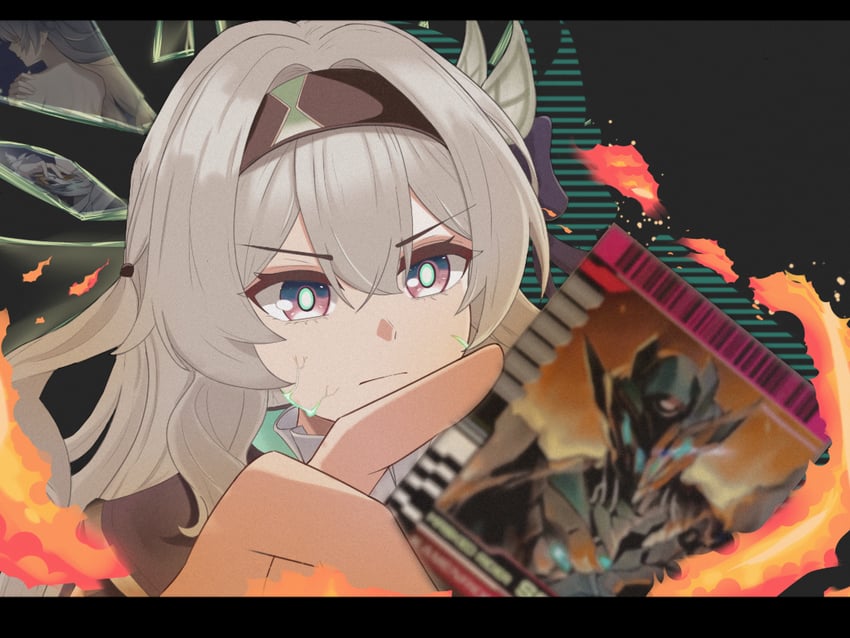 firefly, sam, and kamen rider decade (honkai and 3 more) drawn by yuuki-yow