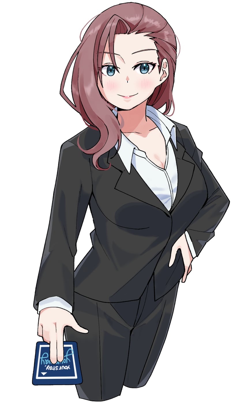 zhong lanzhu's mother (love live! and 2 more) drawn by goldluck