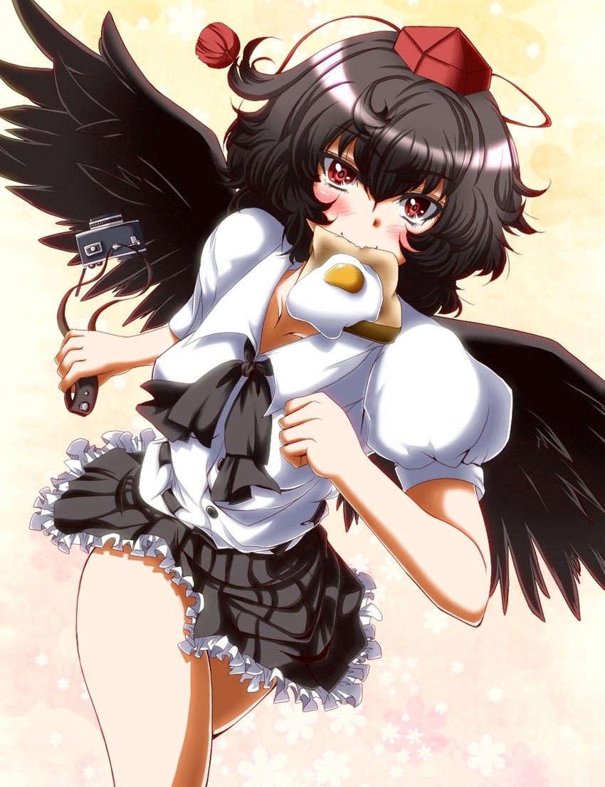 shameimaru aya (touhou) drawn by zan_(harukahime)