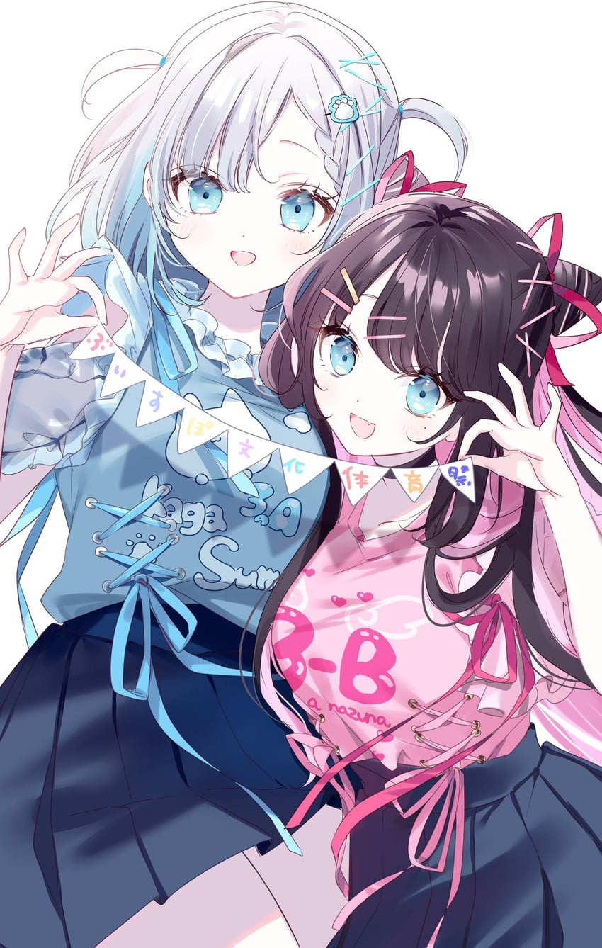 kaga sumire and kaga nazuna (vspo! and 1 more) drawn by misumi_(macaroni)