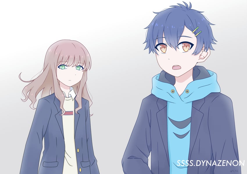 minami yume and asanaka yomogi (gridman universe and 1 more) drawn by nami_(73_922)