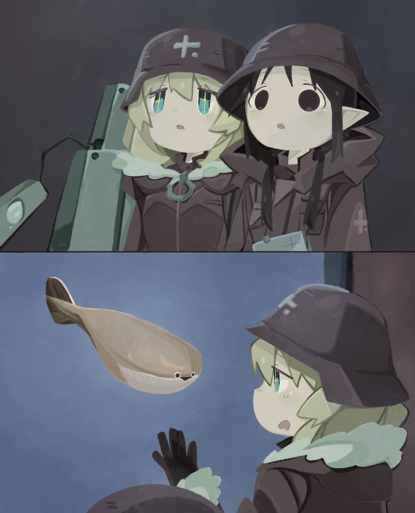 chito and yuuri (shoujo shuumatsu ryokou) drawn by naaga_sonomono