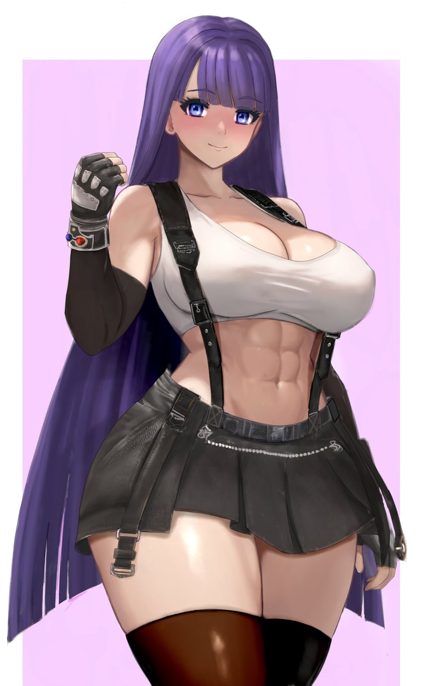 tifa lockhart and martha (fate and 4 more) drawn by raskasar