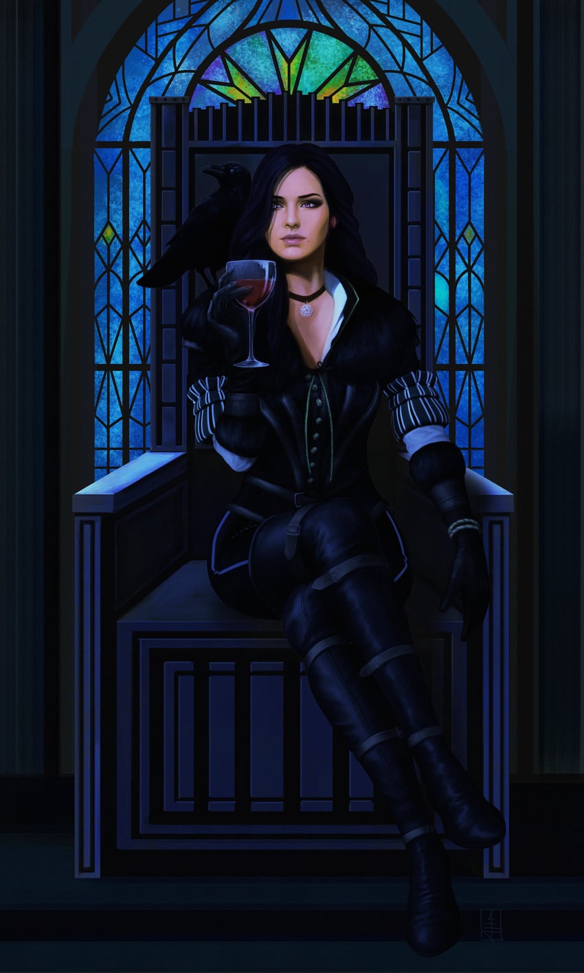 yennefer of vengerberg (the witcher and 1 more) drawn by alin_enache