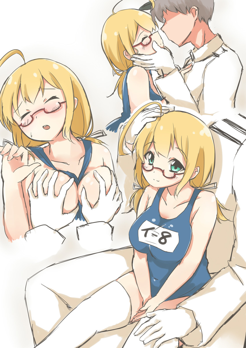 admiral and i-8 (kantai collection) drawn by shiso_azuki
