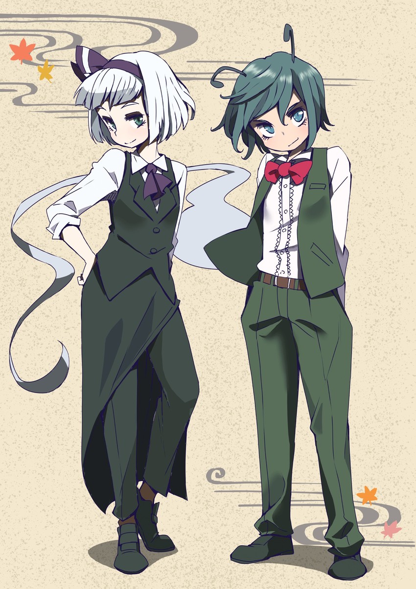 konpaku youmu and wriggle nightbug (touhou) drawn by tanaka_nunu