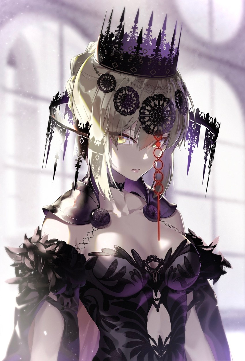 artoria pendragon and saber alter (fate and 2 more) drawn by tsurukame