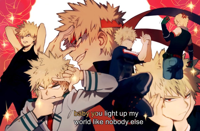 bakugou katsuki (boku no hero academia and 1 more) drawn by gwillarmy