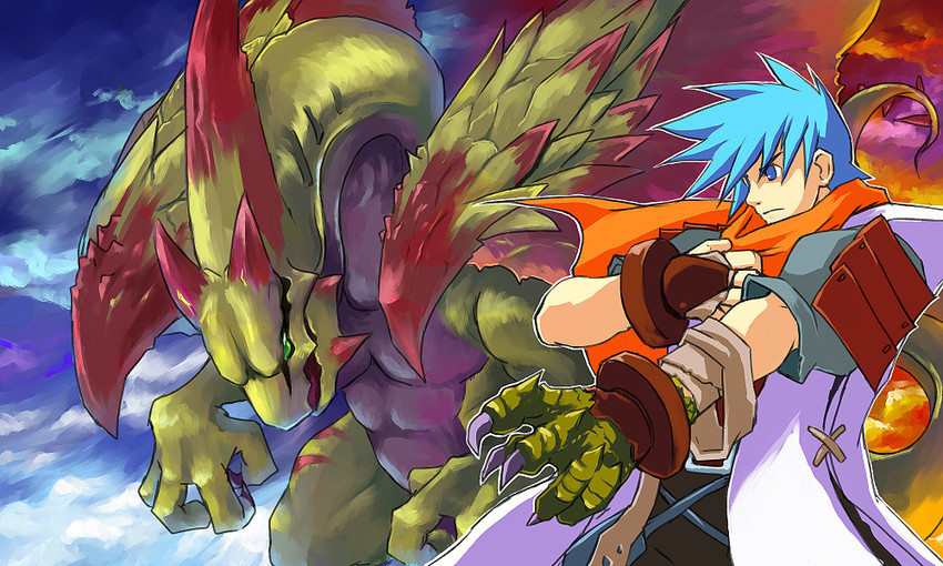 ryu and kaiser dragon (breath of fire and 1 more) drawn by shin_(tail_of_tale)