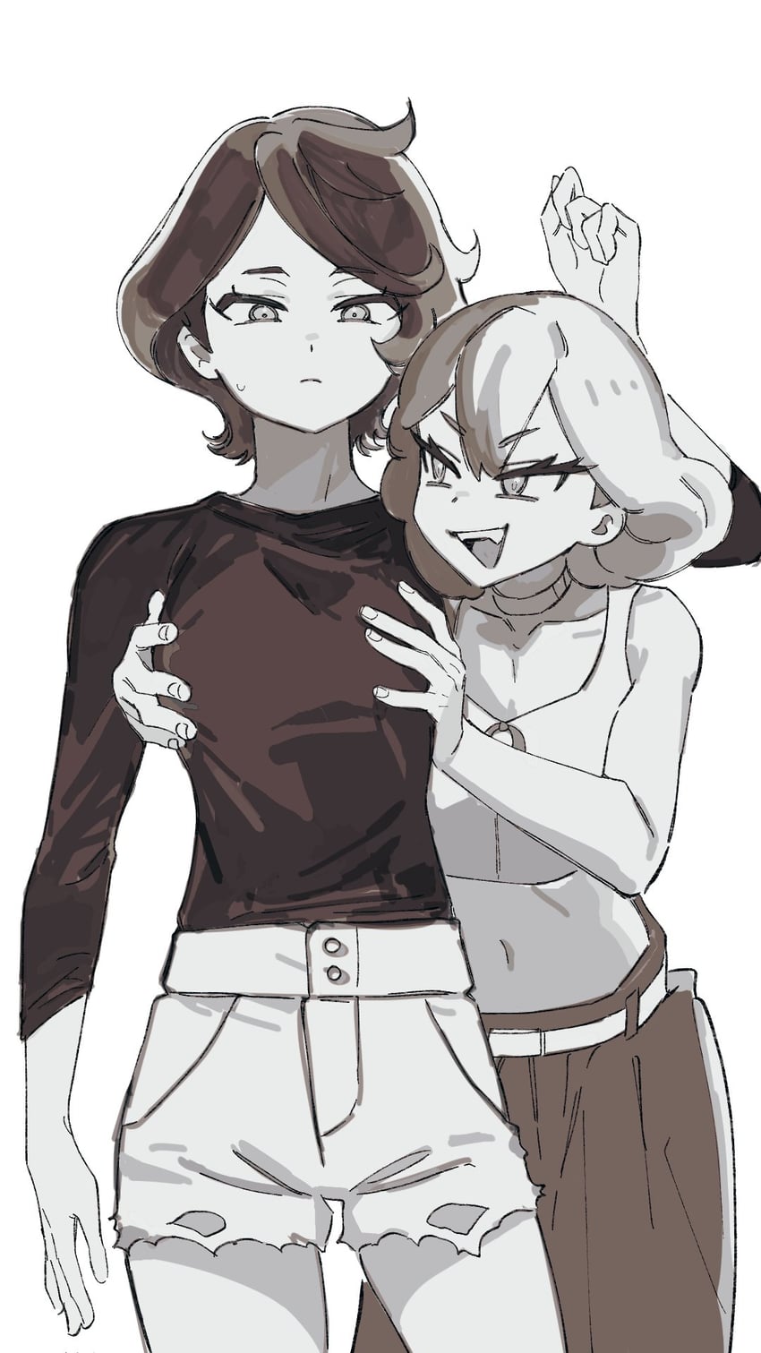 norea du noc and sophie pulone (gundam and 1 more) drawn by gloomymato