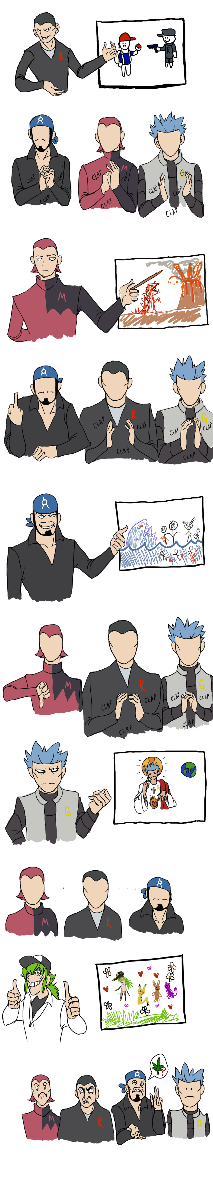 pikachu, n, kyogre, archie, giovanni, and 3 more (pokemon and 4 more)