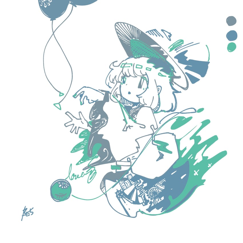 komeiji koishi (touhou) drawn by 3ma_can_omochi
