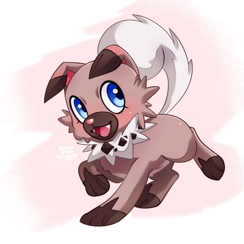 rockruff (pokemon) drawn by chocoholicmonkey
