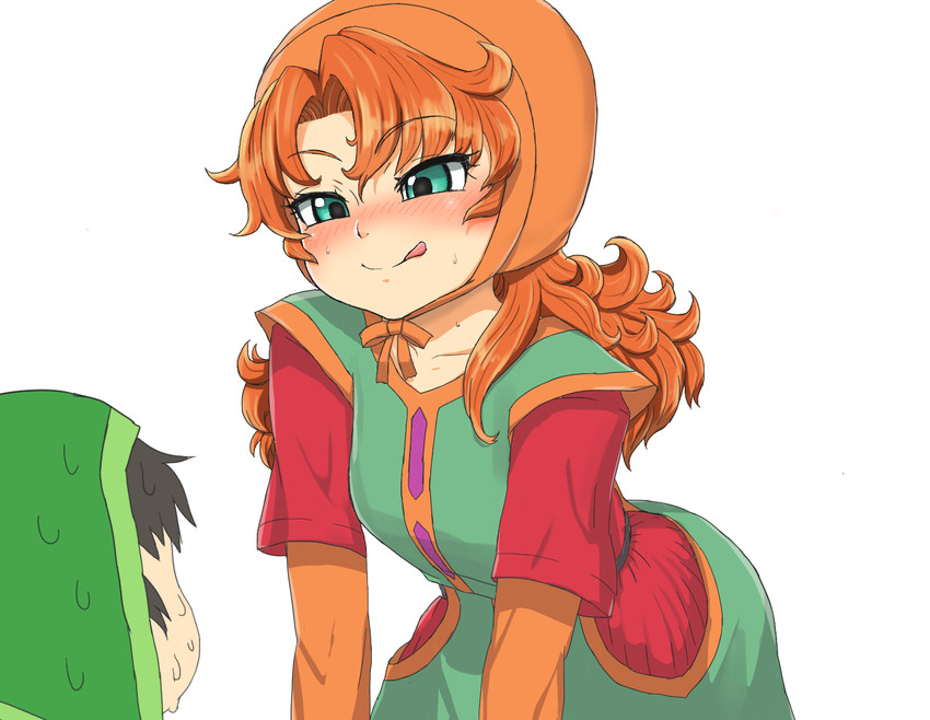 maribel and hero (dragon quest and 1 more) drawn by invisible_wanwan'o
