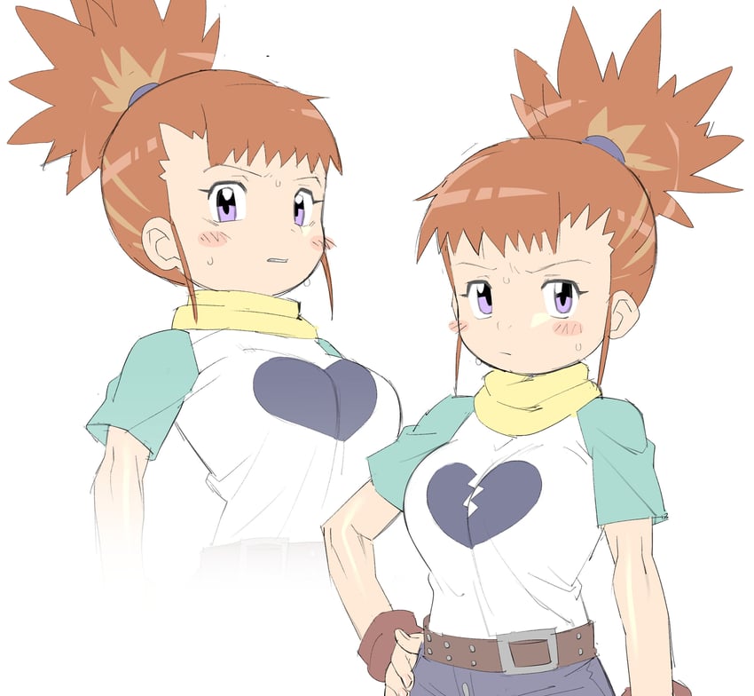 makino ruki (digimon and 1 more) drawn by sakana888888888