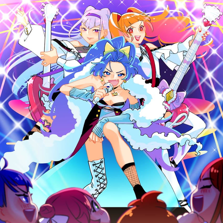 sora harewataru, nijigaoka mashiro, hijiri ageha, yuunagi tsubasa, tategami aoi, and 2 more (precure and 3 more) drawn by ton_(ton39342104)