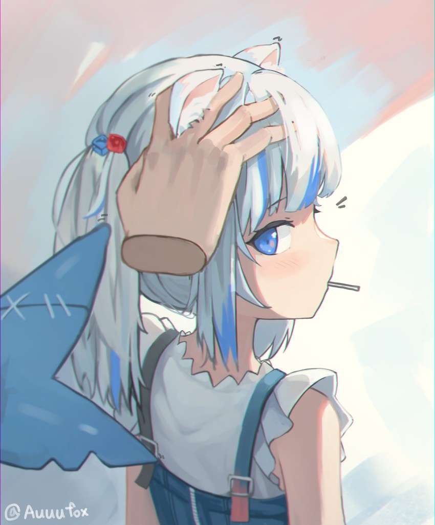 gawr gura (hololive and 1 more) drawn by auuufox