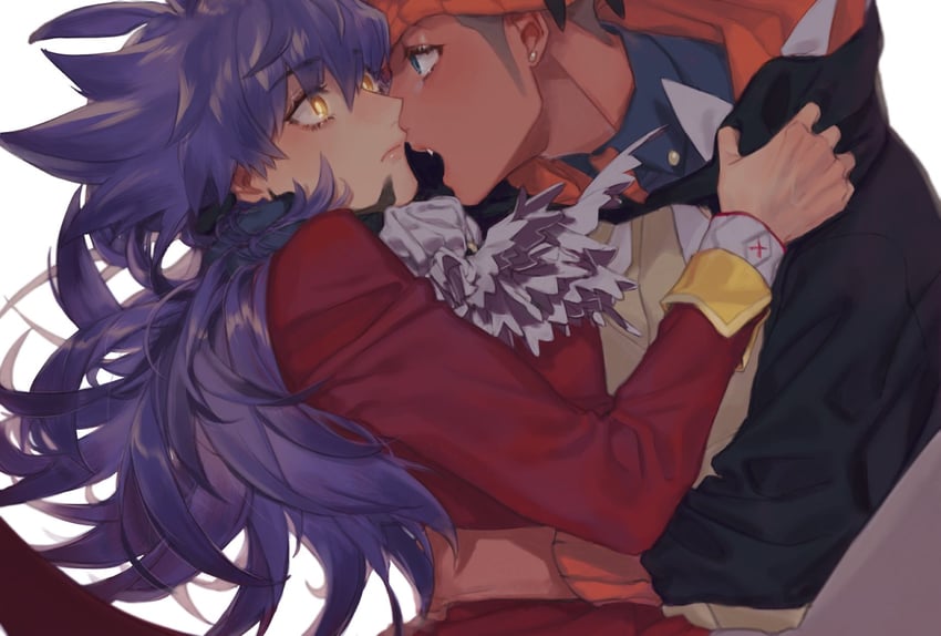 leon and raihan (pokemon and 1 more) drawn by kai_(xylitol2060)