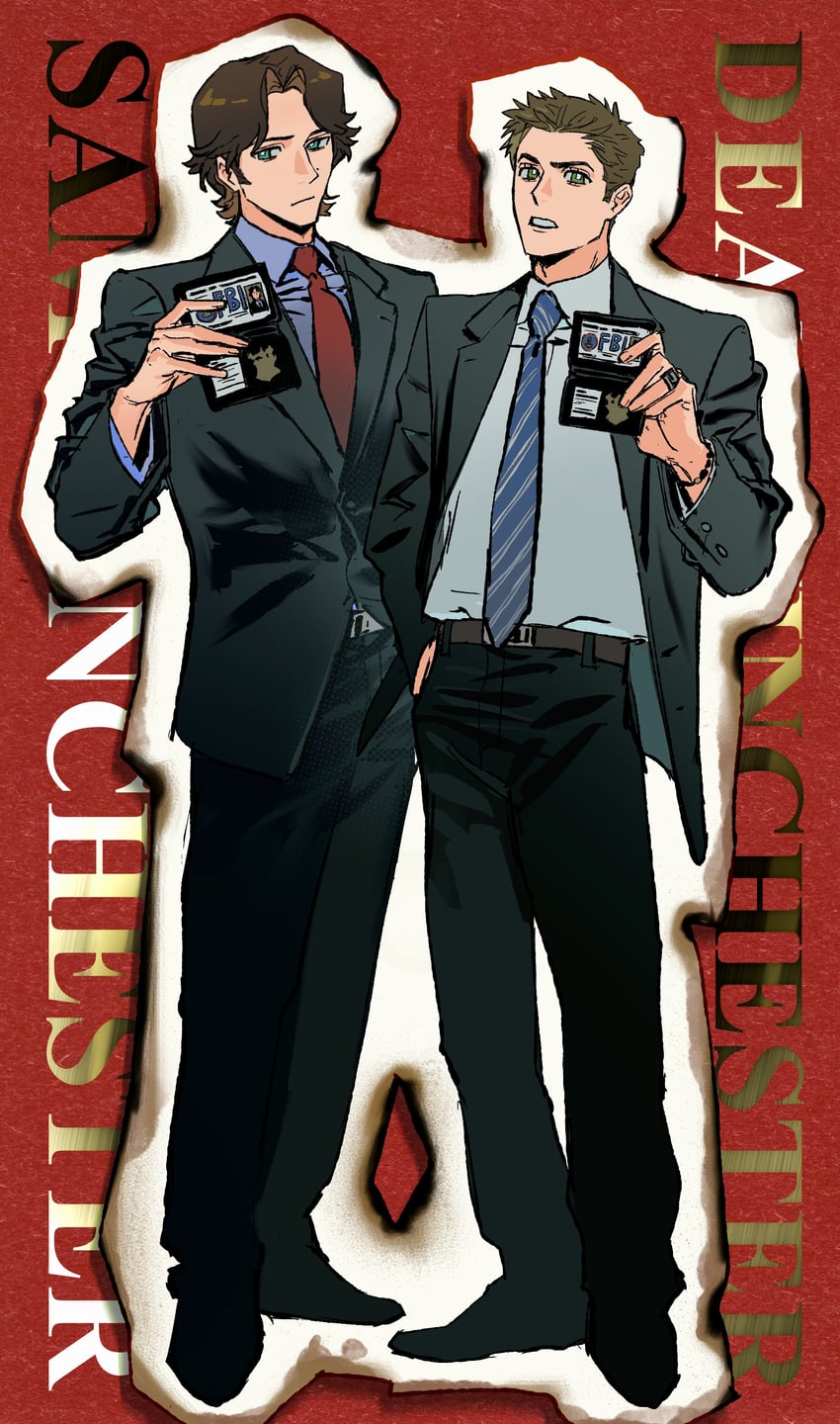 dean winchester and sam winchester (supernatural) drawn by user_ftf4740