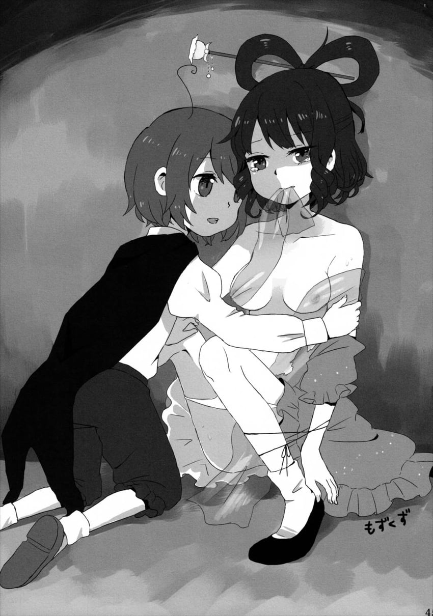 wriggle nightbug and kaku seiga (touhou) drawn by mozukuzu_(manukedori)