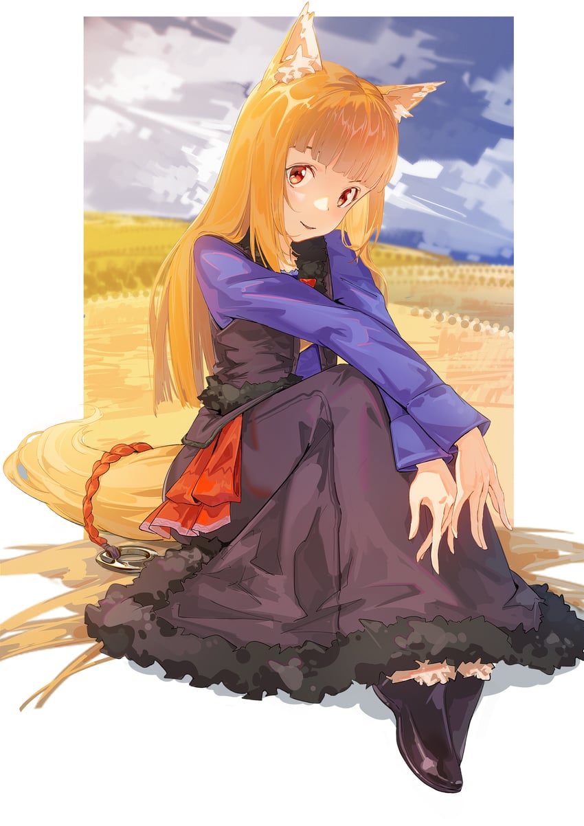 holo (spice and wolf) drawn by zuihou_de_miao_pa_si