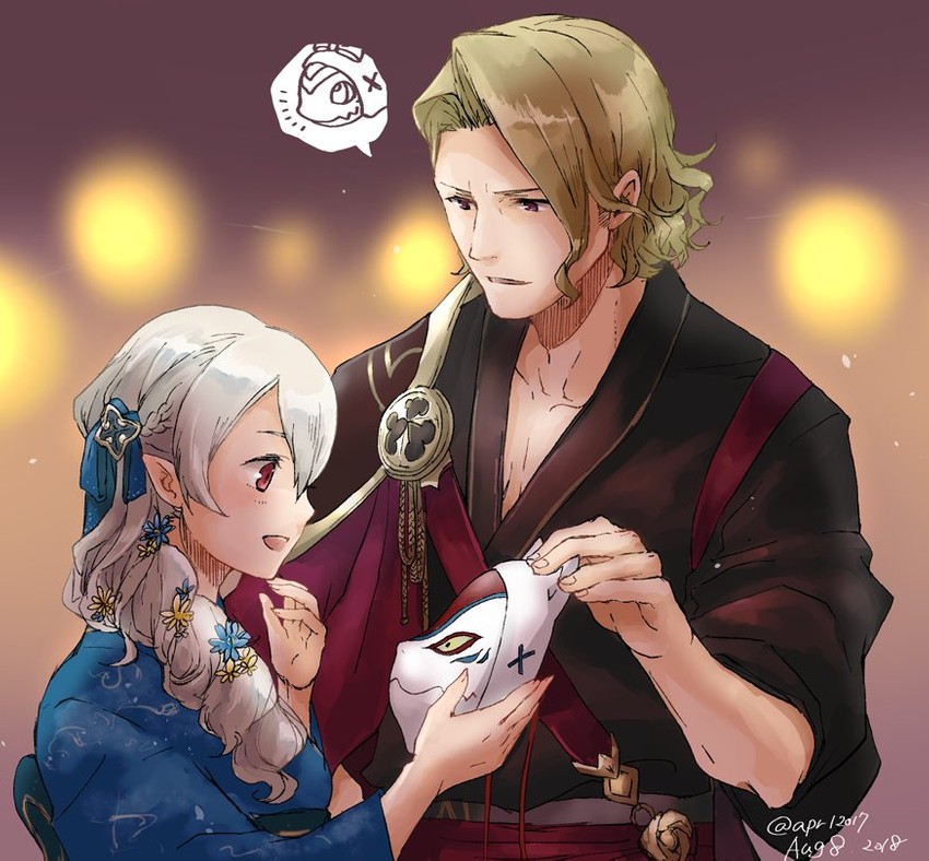 female corrin and xander (fire emblem and 2 more) drawn by robaco