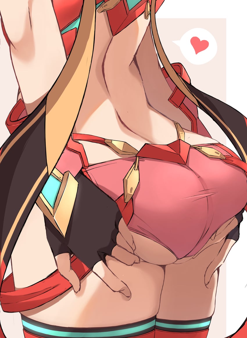pyra (xenoblade chronicles and 1 more) drawn by mikan_(mika_n95)
