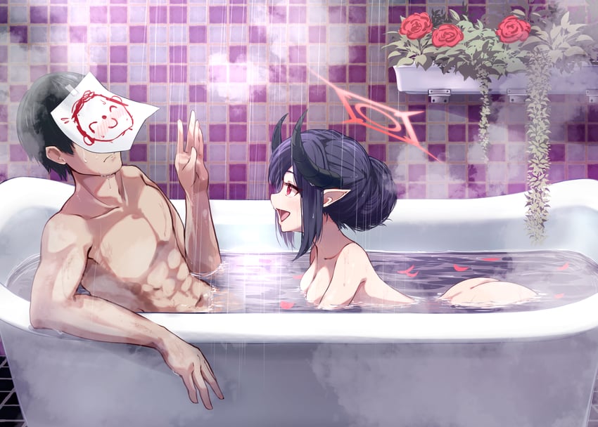 sensei, doodle sensei, and chiaki (blue archive) drawn by kokage_yugure