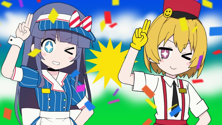 furude rika and houjou satoko (higurashi no naku koro ni and 1 more) drawn by tonogai_yoshiki