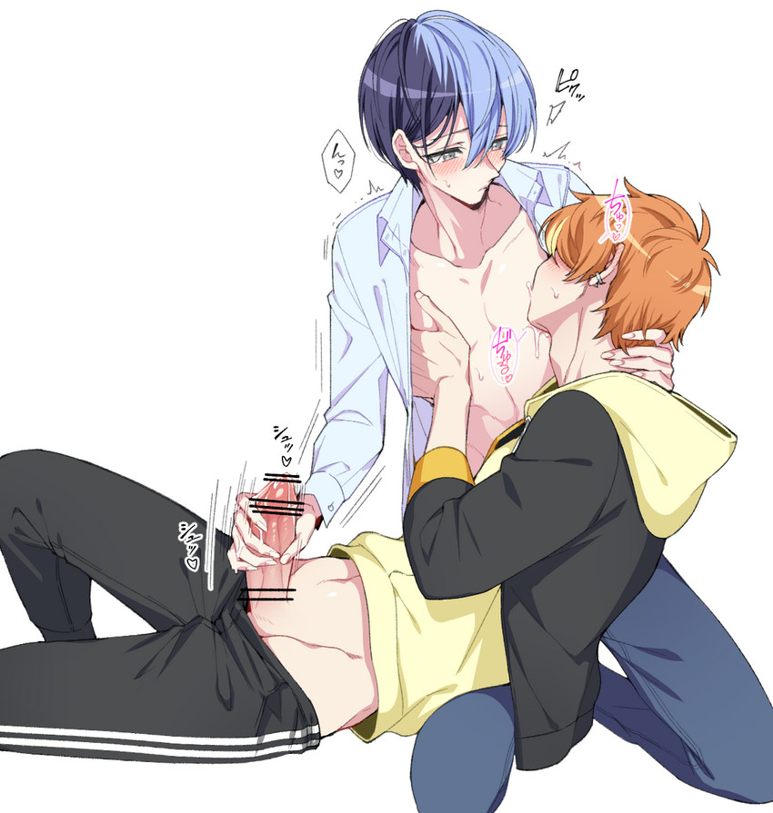 shinonome akito and aoyagi touya (project sekai) drawn by mochi_noue