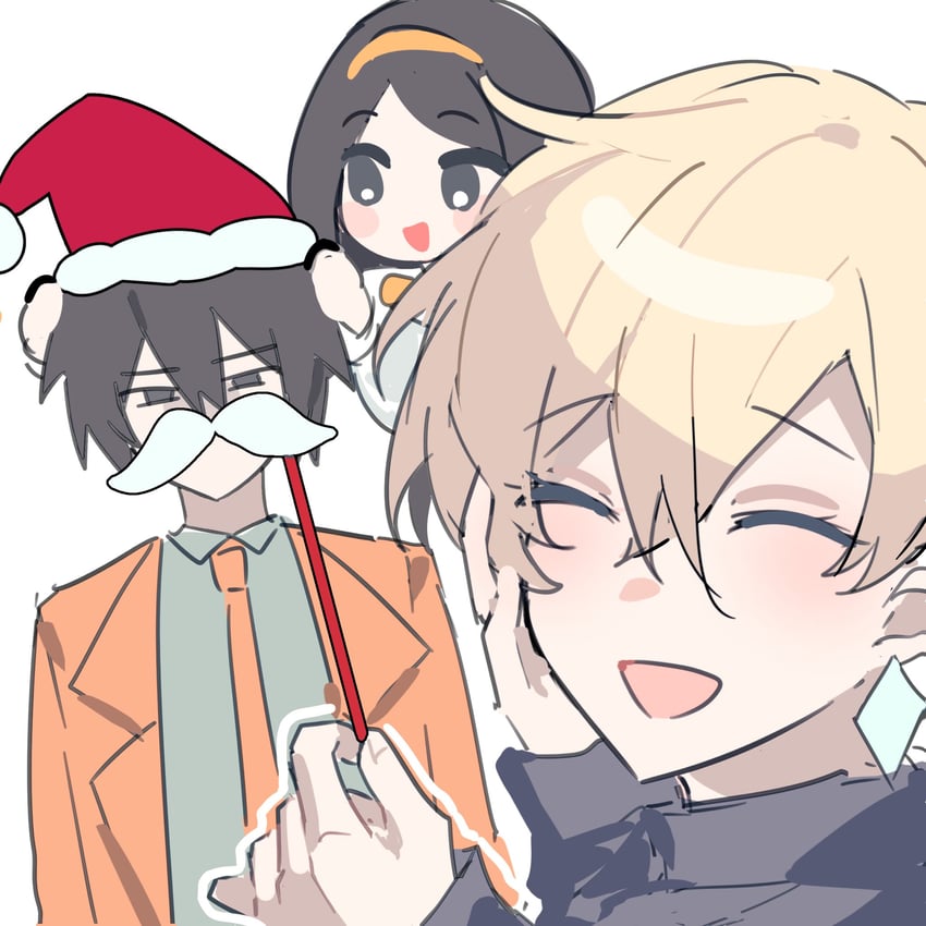 choutsugai shirou, isshiki suzu, and miyamoto uran (uuultra c) drawn by lingzhaoo