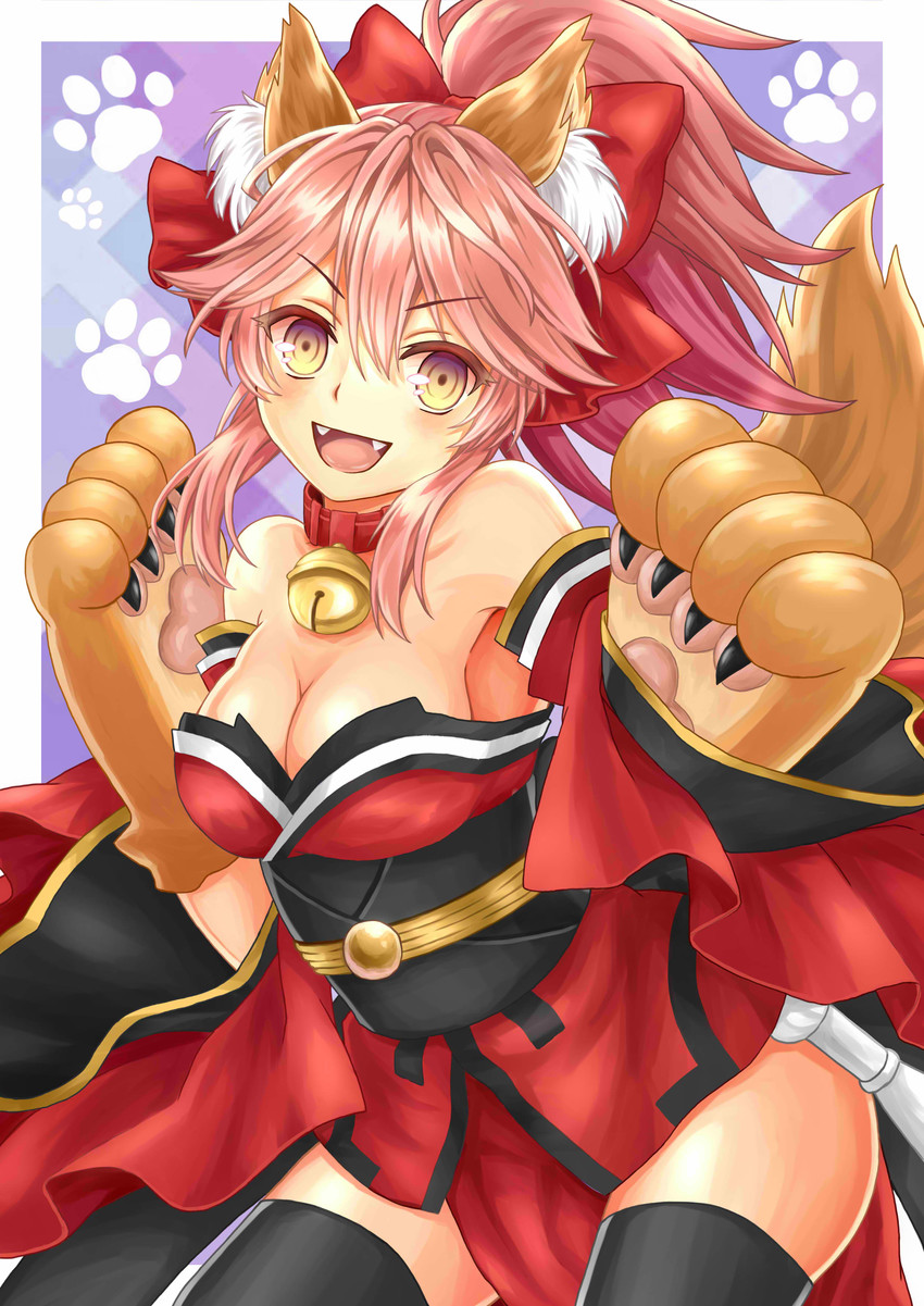 tamamo and tamamo cat (fate and 1 more) drawn by yurino