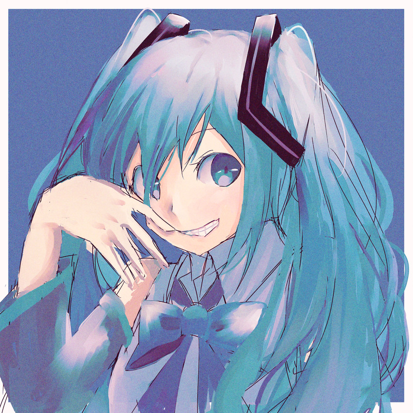 hatsune miku (vocaloid) drawn by minato_yukino