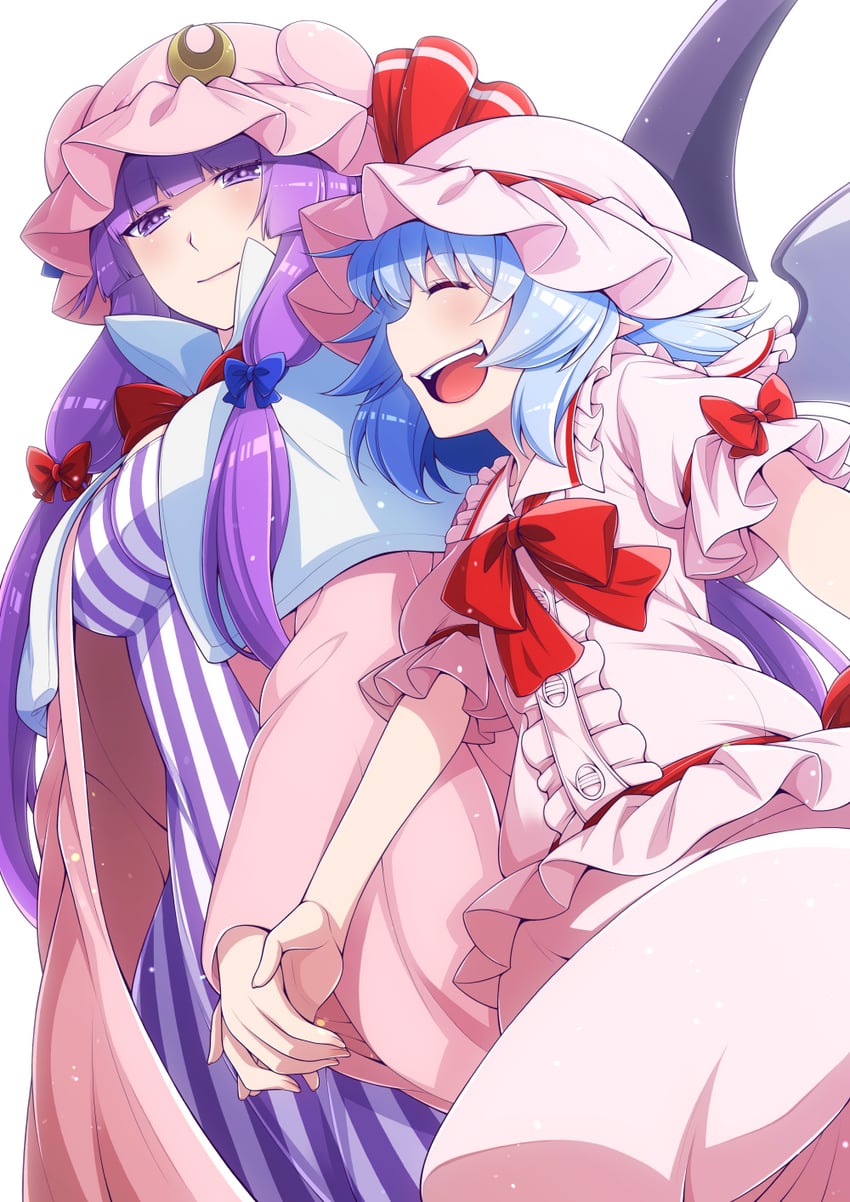 remilia scarlet and patchouli knowledge (touhou) drawn by eichi_yuu