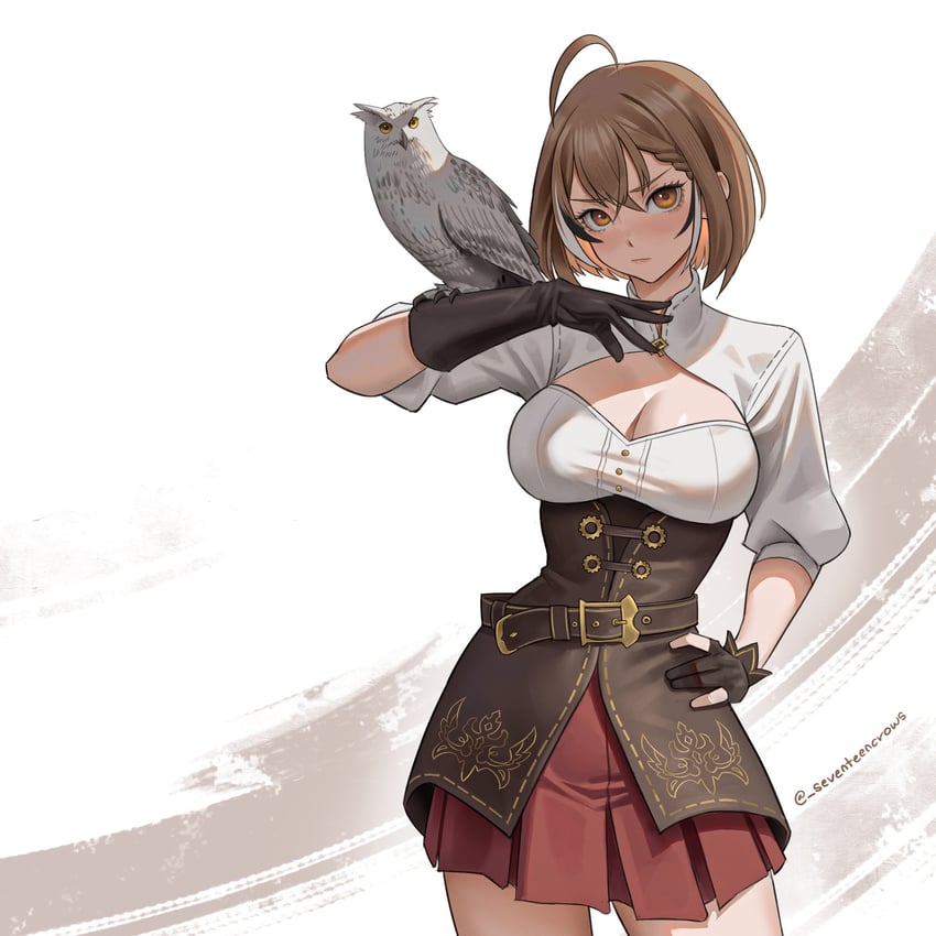 nanashi mumei (hololive and 1 more) drawn by seventeencrows