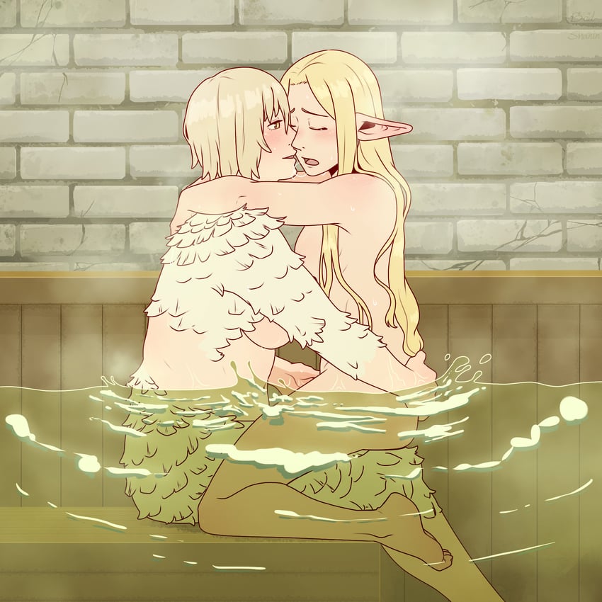 marcille donato and falin touden (dungeon meshi) drawn by silent-shanin