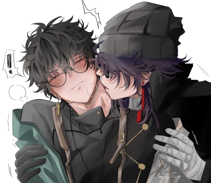 dan heng and blade (honkai and 1 more) drawn by thegrayingtower