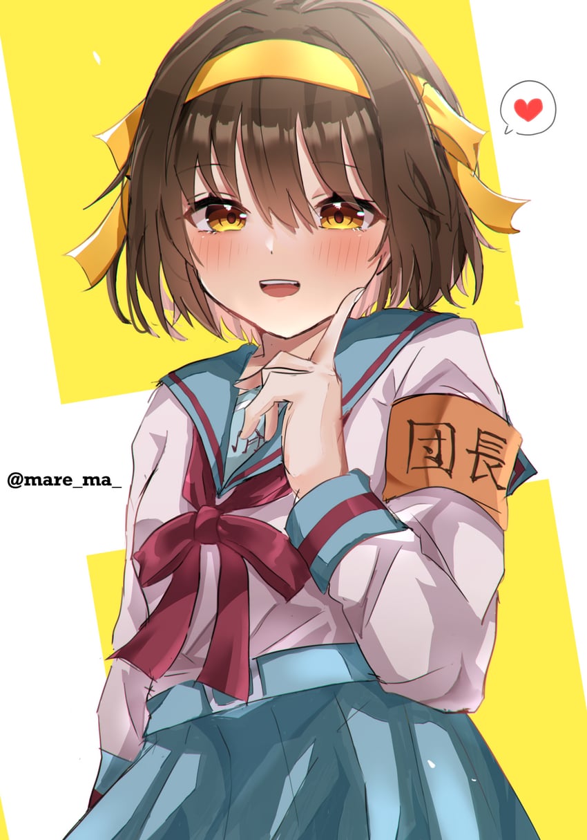 suzumiya haruhi (suzumiya haruhi no yuuutsu) drawn by mare_ma