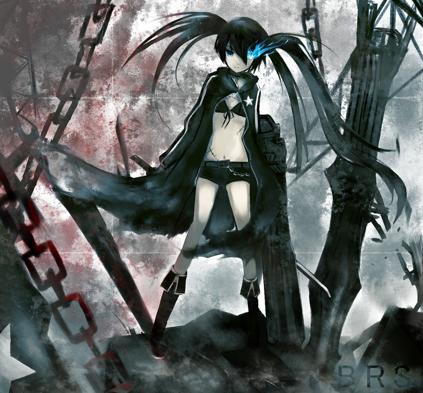 black rock shooter (black rock shooter) drawn by shinso_(yoshitsuna)