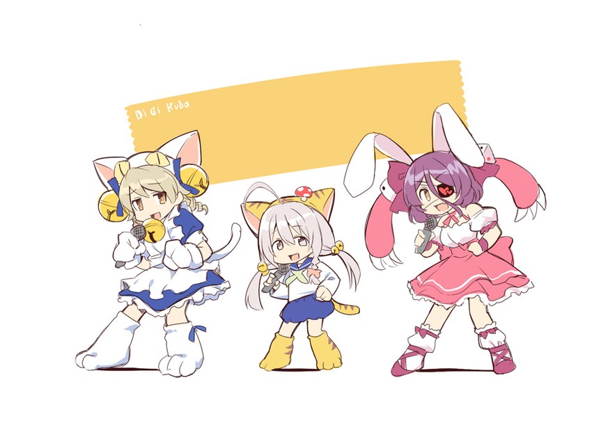 morikubo nono, hoshi syoko, usada hikaru, dejiko, hayasaka mirei, and 1 more (idolmaster and 2 more) drawn by uccow
