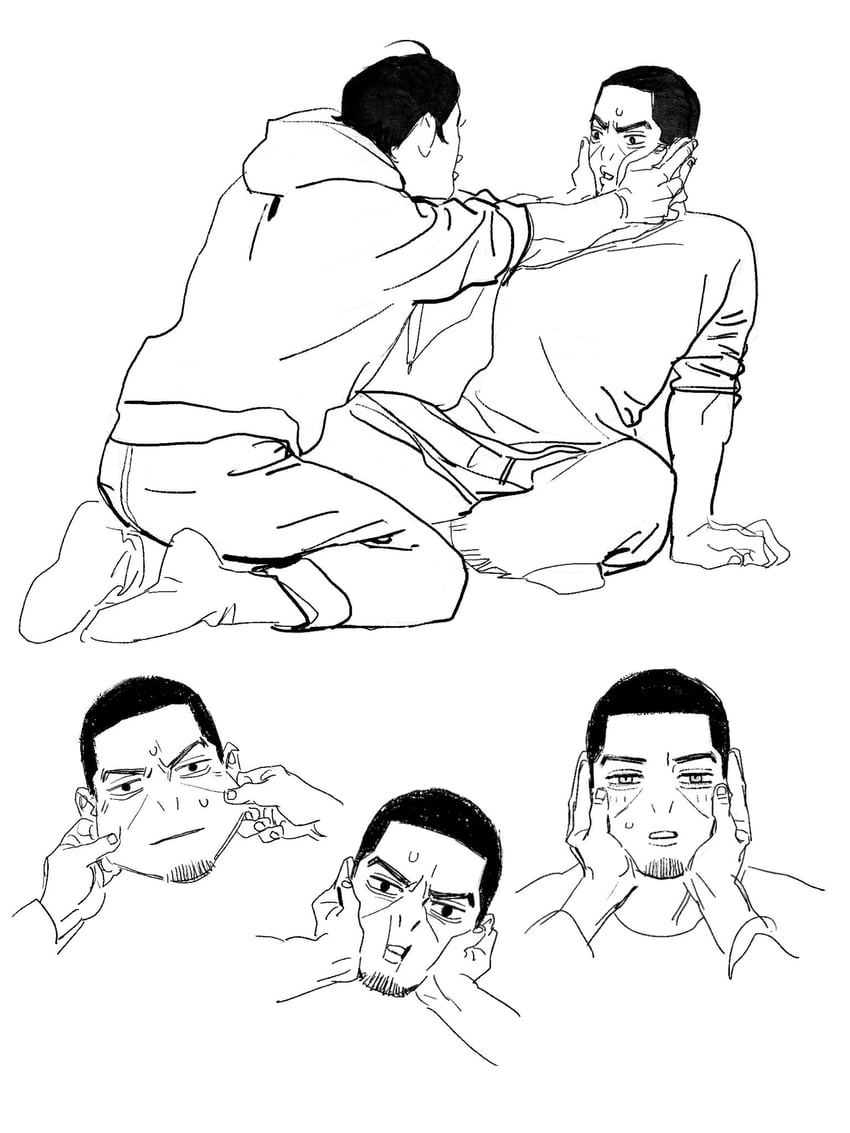 tsukishima hajime and koito otonoshin (golden kamuy) drawn by chengongzi123