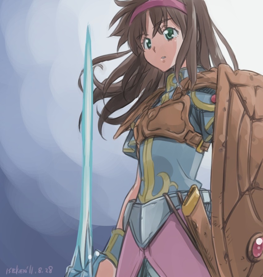 alisa landeel (phantasy star and 1 more) drawn by isedaichi_ken