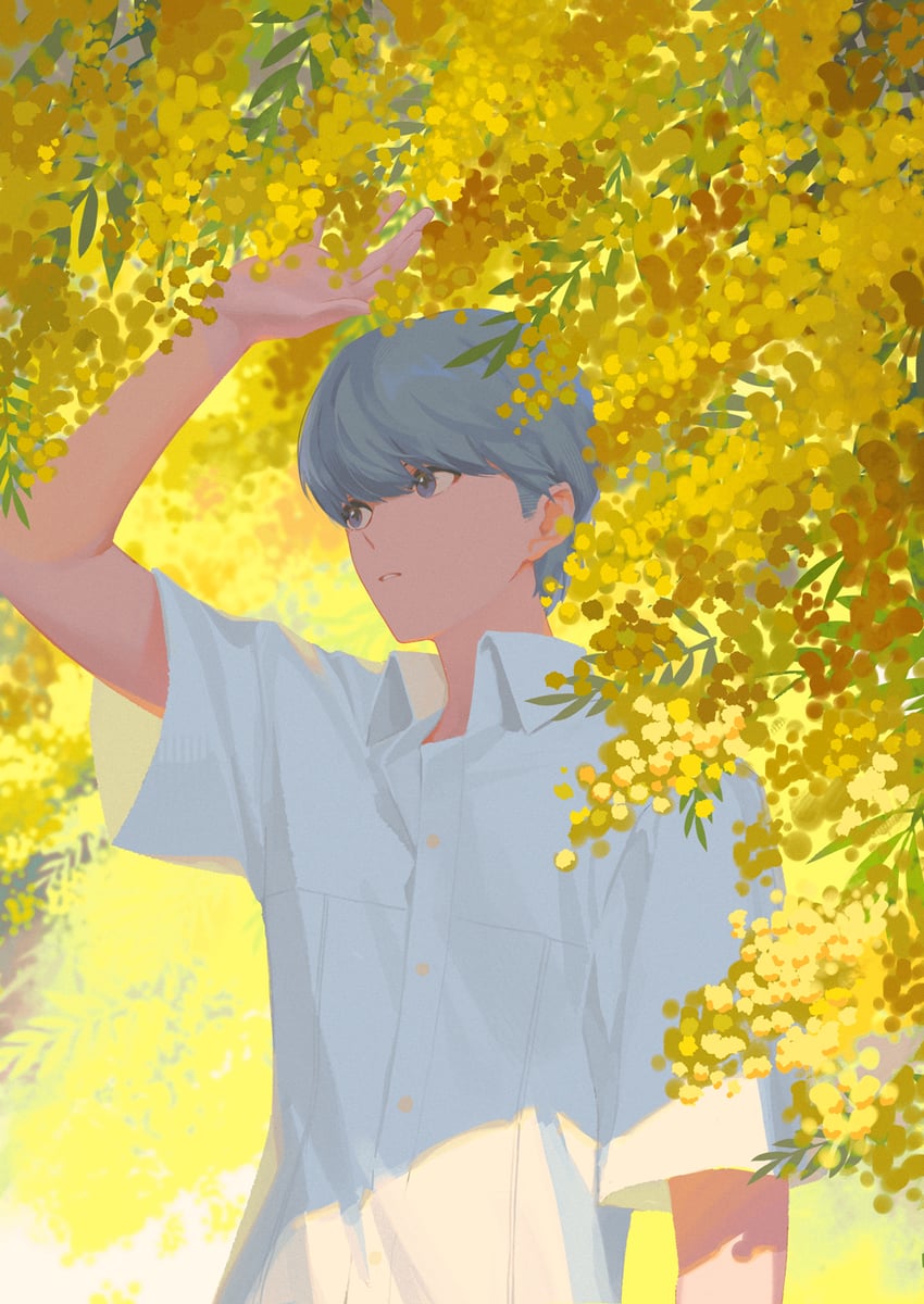 narukami yu (persona and 1 more) drawn by s_saremi