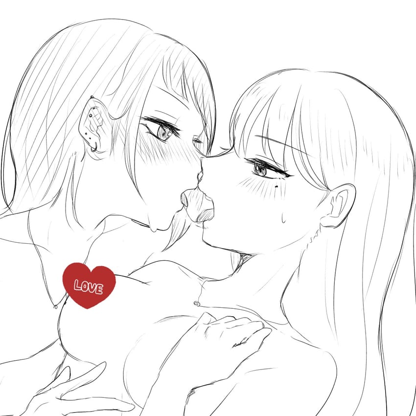 shiina taki and yahata umiri (bang dream! and 1 more) drawn by m_u_kyu