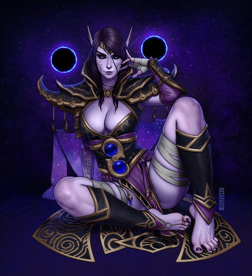 xal'atath (warcraft and 1 more) drawn by beekakkeart
