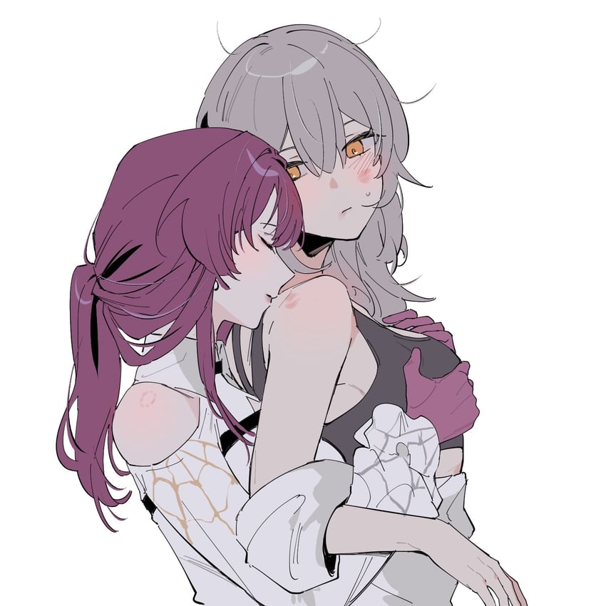 trailblazer, stelle, and kafka (honkai and 1 more) drawn by d0600059994959