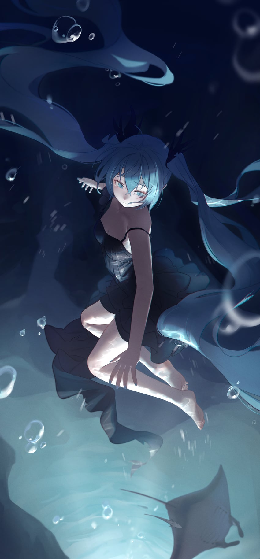 hatsune miku (vocaloid and 1 more) drawn by kabanoki
