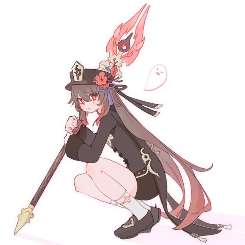hu tao and boo tao (genshin impact) drawn by piri