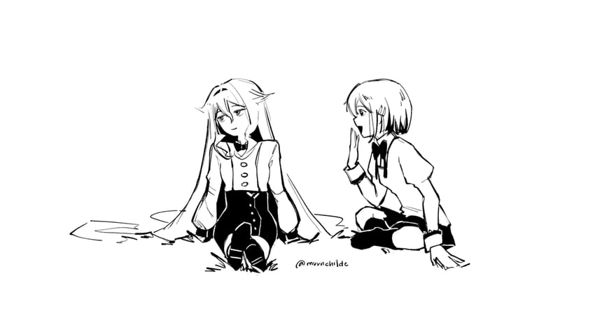miki sayaka and sirin (honkai and 2 more) drawn by muunchilde