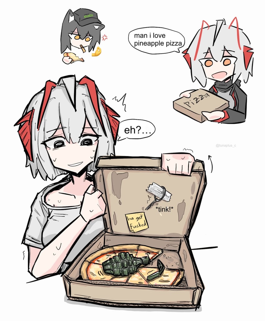 texas and w (arknights and 1 more) drawn by tunaplus_c